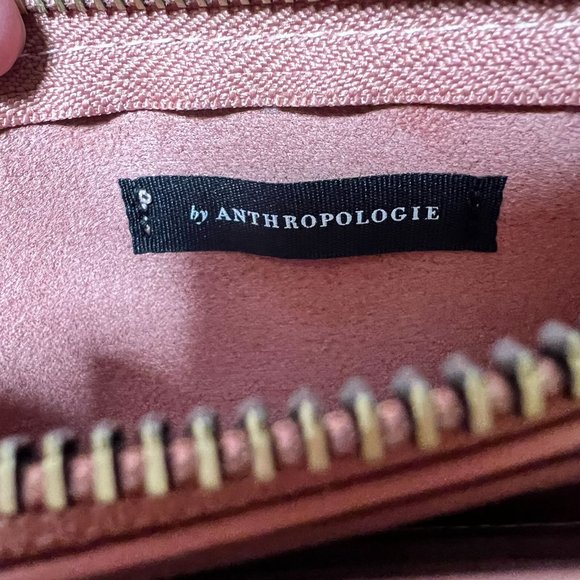 Anthropologie Nolan Convertible Wristlet Mauve Pink Crossbody Clutch Wallet Bag - Picture 4 of 12